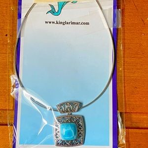 Sterling Silver Larimar Pendant